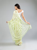 Load image into Gallery viewer, Seva Chikan Hand Embroidered Georgette Lucknowi Chikankari Saree