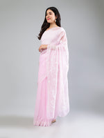Load image into Gallery viewer, Seva Chikan Hand Embroidered Georgette Lucknowi Chikankari Saree
