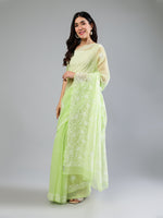 Load image into Gallery viewer, Seva Chikan Hand Embroidered Georgette Lucknowi Chikankari Saree