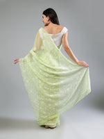 Load image into Gallery viewer, Seva Chikan Hand Embroidered Georgette Lucknowi Chikankari Saree
