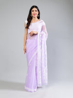 Load image into Gallery viewer, Seva Chikan Hand Embroidered Georgette Lucknowi Chikankari Saree
