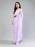 Load image into Gallery viewer, Seva Chikan Hand Embroidered Georgette Lucknowi Chikankari Saree