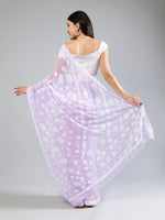 Load image into Gallery viewer, Seva Chikan Hand Embroidered Georgette Lucknowi Chikankari Saree