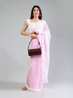 Load image into Gallery viewer, Seva Chikan Hand Embroidered Georgette Lucknowi Chikankari Saree