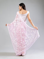 Load image into Gallery viewer, Seva Chikan Hand Embroidered Georgette Lucknowi Chikankari Saree