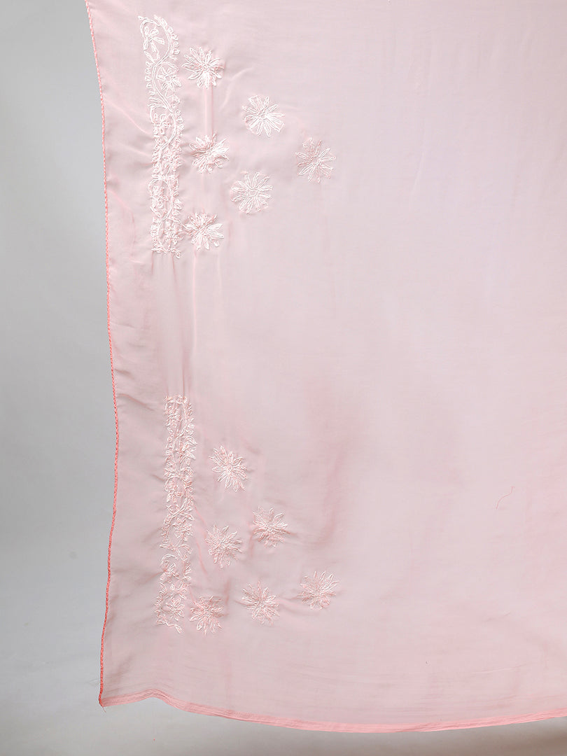 Seva Chikan Hand Embroidered Georgette Lucknowi Chikankari Saree