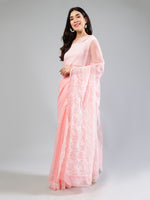 Load image into Gallery viewer, Seva Chikan Hand Embroidered Georgette Lucknowi Chikankari Saree