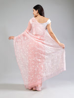 Load image into Gallery viewer, Seva Chikan Hand Embroidered Georgette Lucknowi Chikankari Saree