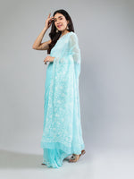 Load image into Gallery viewer, Seva Chikan Hand Embroidered Georgette Lucknowi Chikankari Saree