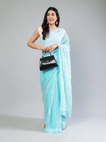 Load image into Gallery viewer, Seva Chikan Hand Embroidered Georgette Lucknowi Chikankari Saree