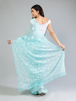 Load image into Gallery viewer, Seva Chikan Hand Embroidered Georgette Lucknowi Chikankari Saree