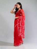 Load image into Gallery viewer, Seva Chikan Hand Embroidered Georgette Lucknowi Chikankari Saree