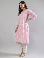 Load image into Gallery viewer, Seva Chikan Hand Embroidered Muslin Lucknowi Chikankari Kurta
