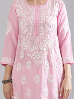 Load image into Gallery viewer, Seva Chikan Hand Embroidered Muslin Lucknowi Chikankari Kurta