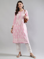 Load image into Gallery viewer, Seva Chikan Hand Embroidered Muslin Lucknowi Chikankari Kurta