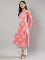 Load image into Gallery viewer, Seva Chikan Hand Embroidered Rayon Lucknowi Chikankari Kurta