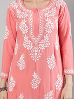 Load image into Gallery viewer, Seva Chikan Hand Embroidered Rayon Lucknowi Chikankari Kurta