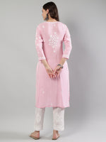 Load image into Gallery viewer, Seva Chikan Hand Embroidered Modal Cotton Lucknowi Chikankari Kurta