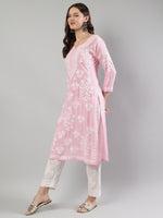 Load image into Gallery viewer, Seva Chikan Hand Embroidered Modal Cotton Lucknowi Chikankari Kurta