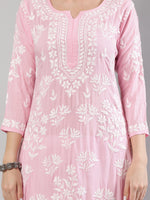 Load image into Gallery viewer, Seva Chikan Hand Embroidered Modal Cotton Lucknowi Chikankari Kurta