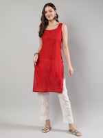 Load image into Gallery viewer, Seva Chikan Hand Embroidered Georgette Lucknowi Chikankari Kurta With Slip