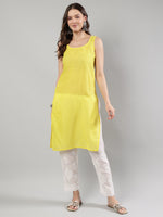 Load image into Gallery viewer, Seva Chikan Hand Embroidered Georgette Lucknowi Chikankari Kurta With Slip