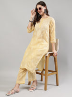 Load image into Gallery viewer, Seva Chikan Hand Embroidered Cotton Lucknowi Chikankari Kurta Set