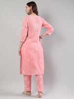 Load image into Gallery viewer, Seva Chikan Hand Embroidered Cotton Lucknowi Chikankari Kurta Set