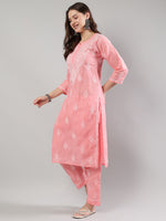 Load image into Gallery viewer, Seva Chikan Hand Embroidered Cotton Lucknowi Chikankari Kurta Set