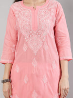 Load image into Gallery viewer, Seva Chikan Hand Embroidered Cotton Lucknowi Chikankari Kurta Set