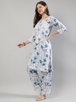 Load image into Gallery viewer, Seva Chikan Hand Embroidered Cotton Lucknowi Chikankari Kurta Set