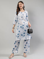 Load image into Gallery viewer, Seva Chikan Hand Embroidered Cotton Lucknowi Chikankari Kurta Set