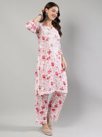 Load image into Gallery viewer, Seva Chikan Hand Embroidered Cotton Lucknowi Chikankari Kurta Set