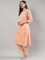 Load image into Gallery viewer, Seva Chikan Hand Embroidered Cotton Lucknowi Chikankari Kurta Set