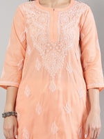 Load image into Gallery viewer, Seva Chikan Hand Embroidered Cotton Lucknowi Chikankari Kurta Set