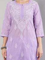 Load image into Gallery viewer, Seva Chikan Hand Embroidered Cotton Lucknowi Chikankari Kurta Set