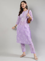 Load image into Gallery viewer, Seva Chikan Hand Embroidered Cotton Lucknowi Chikankari Kurta Set