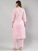 Load image into Gallery viewer, Seva Chikan Hand Embroidered Cotton Lucknowi Chikankari Kurta Set
