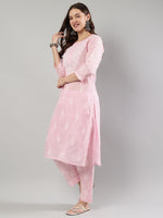 Load image into Gallery viewer, Seva Chikan Hand Embroidered Cotton Lucknowi Chikankari Kurta Set