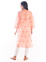 Load image into Gallery viewer, Seva Chikan Hand Embroidered Cotton Lucknowi Chikankari Kurta