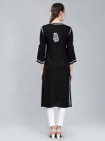 Load image into Gallery viewer, Seva Chikan Hand Embroidered Rayon Lucknowi Chikankari Kurta