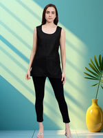 Load image into Gallery viewer, Seva Chikan Short Slips Combo of Black (Pack of 2)