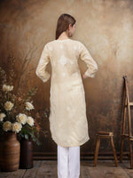 Load image into Gallery viewer, Seva Chikan Hand Embroidered Cotton Lucknowi Chikankari Kurta