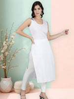 Load image into Gallery viewer, Seva Chikan Long Slips Combo of White (Pack of 2)