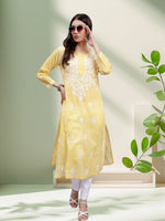 Load image into Gallery viewer, Seva Chikan Hand Embroidered Mal-Mal Lucknowi Chikankari Kurta