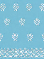 Load image into Gallery viewer, Seva Chikan Hand Embroidered Blue Terivoil Cotton Lucknowi Chikankari Unstitched Suit Piece-SCL13142