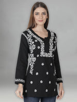 Load image into Gallery viewer, Seva Chikan Hand Embroidered Cotton Lucknowi Chikan Top