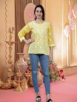 Load image into Gallery viewer, Seva Chikan Hand Embroidered Terivoil Cotton Lucknowi Chikan Top