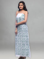 Load image into Gallery viewer, Seva Chikan Hand Embroidered White Cotton Lucknowi Chikankari Unstitched Suit Piece-SCL0048