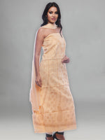 Load image into Gallery viewer, Seva Chikan Hand Embroidered Fawn Cotton Lucknowi Chikankari Unstitched Suit Piece-SCL0050